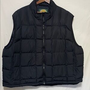 Cabela's Men's Goose DOWN Black Puffer Vest NEW Sz 3X